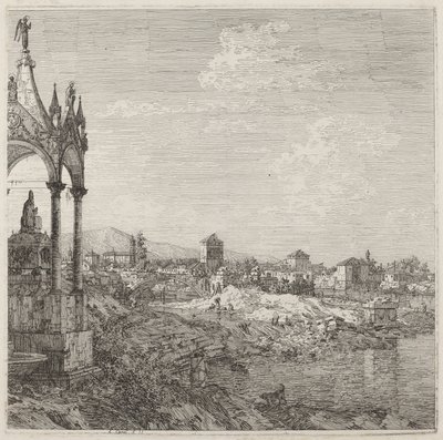 View of a Town with a Bishop