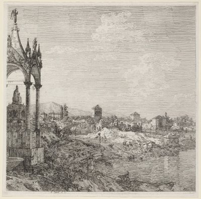 View of a Town with a Bishop