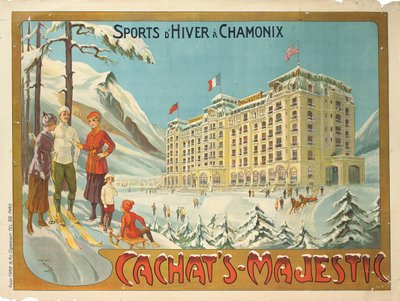 Poster advertising the hotel 