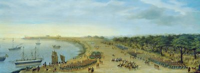 The Arrival of the Allied Army at Itapiru, Paraguay by Candido Lopez