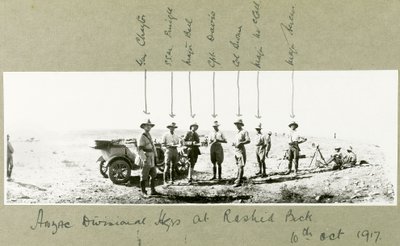 ANZAC Divisional Headquarters at Rashid Beck, October 1917 by Capt. Arthur Rhodes