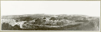 Bethlehem: view south with Herodium in the distance by Capt. Arthur Rhodes