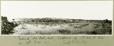 Esdud, Old Ashdod, Captured by 1st A.L.H. Brigade on 13th November 1917 by Capt. Arthur Rhodes