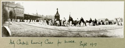 Holy Carpet leaving Cairo for Mecca, September 1917 by Capt. Arthur Rhodes