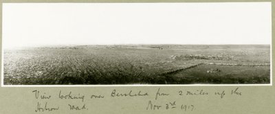 View Looking Over Beersheba from Two Miles Up Hebron Road, 3rd November 1917 by Capt. Arthur Rhodes