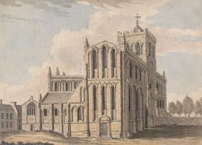Northwest View of Castle Church, Hexham, Northumberland by Capt. Francis Grose