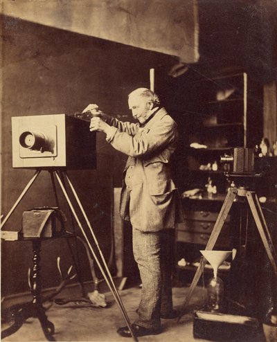 Self-Portrait Preparing a Collodion Plate by Capt. Horatio Ross