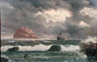 Stormy Coastal Scene by Capt. John Haughton Forrest
