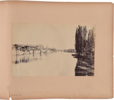 The Palace from the First Bridge - Srinagar by Capt. Melville Clarke