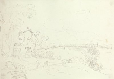 At Newnham Looking on the Severn Eastward, March 1848 by Capt. Thomas Hastings