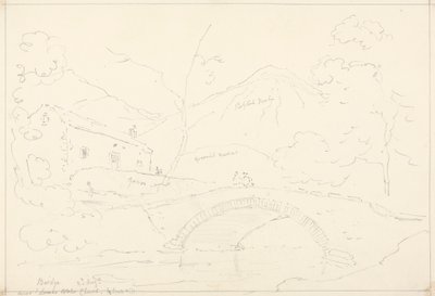 Bridge near Loweswater Church in Scale Hill, 2 August by Capt. Thomas Hastings