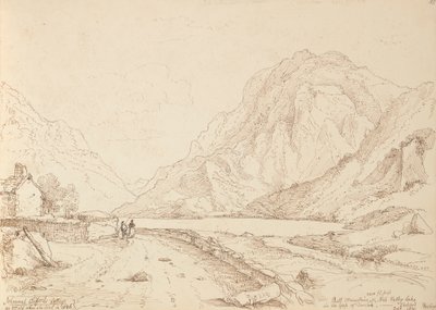 Bull Mountain and Ash Valley Lake in the Gap of Dunloh, September 1841 by Capt. Thomas Hastings