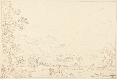 Derwent Looking towards Borrowdale, July 1835 by Capt. Thomas Hastings