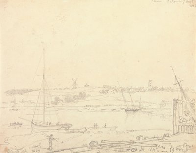 Medina, East Cowes Side, 7 August 1826 by Capt. Thomas Hastings