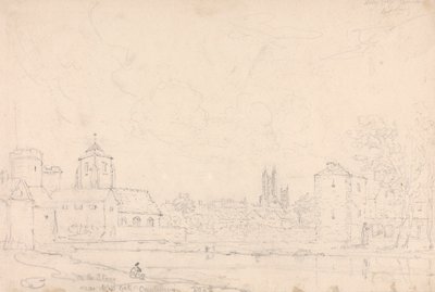 On the Stour near West Gate, Canterbury by Capt. Thomas Hastings