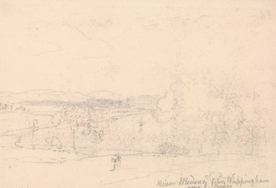 River Medina from Whippingham near East Cowes by Capt. Thomas Hastings