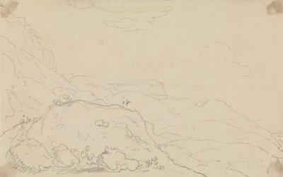 Sketch of Cliff and Hills near the Shore by Capt. Thomas Hastings
