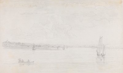 Sketch of Cowes, Isle of Wight, from the Solent by Capt. Thomas Hastings