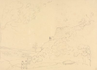 Sketch of a Hillside Bastion, Isle of Wight by Capt. Thomas Hastings