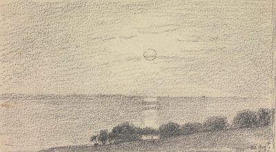 Sketch of a Low Sun over the Sea, 20 August, 1826 by Capt. Thomas Hastings
