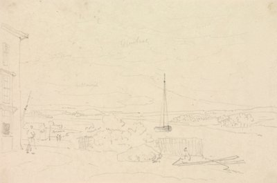 Sketch of a River Landscape, Isle of Wight by Capt. Thomas Hastings