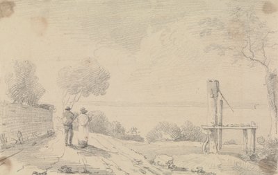 Sketch of a Shore Road near a Platform by Capt. Thomas Hastings
