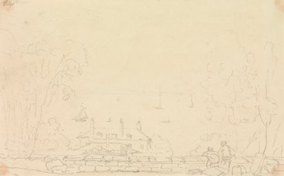 Sketch of an Estate House near the Shore, Isle of Wight by Capt. Thomas Hastings