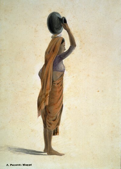 A Purwari Woman, India by Captain Cornelius Francis James