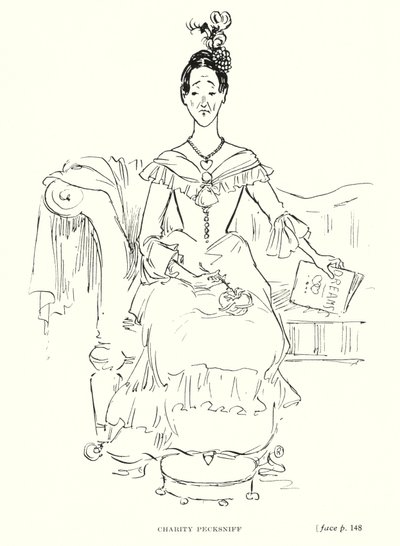 Dickens character: Charity Pecksniff by Captain Edward Henry Handley Read