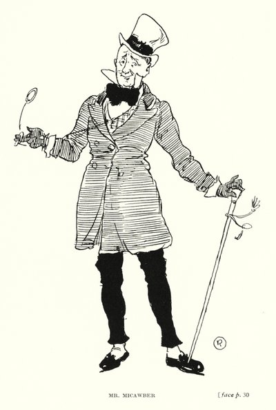 Dickens character: Mr Micawber by Captain Edward Henry Handley Read