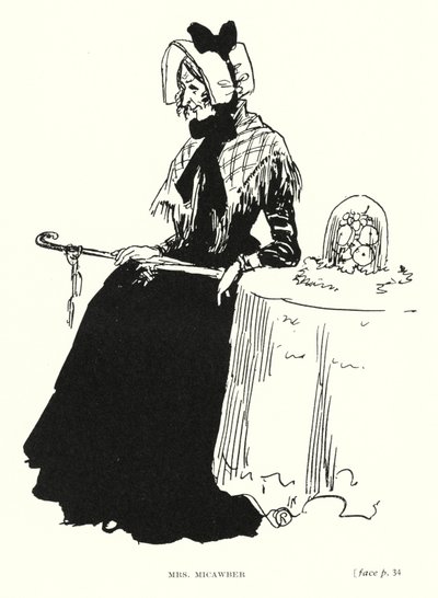 Dickens Character: Mrs Micawber by Captain Edward Henry Handley Read