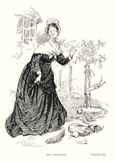 Dickens character: Mrs Nickleby by Captain Edward Henry Handley Read