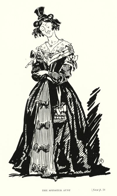 Dickens character: The Spinster Aunt by Captain Edward Henry Handley Read