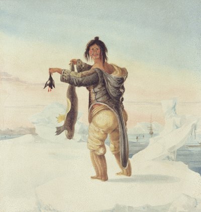 An Esquimaux of the Savage Islands, 1821 by Captain George Francis Lyon