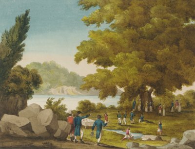 The Fountain of the Bashaw, Santa Maura, Greece by Captain George Francis Lyon