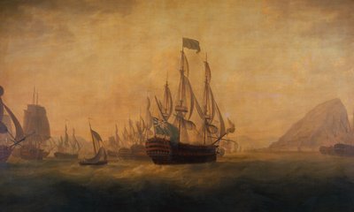 The Relief of Gibraltar by Admiral Lord Howe by Captain William Elliott
