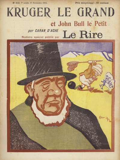Paul Kruger, Illustration for Le Rire by Caran d Ache