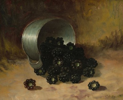 Blackberries Spilling from Tin Cup by Carducius Plantagenet Ream