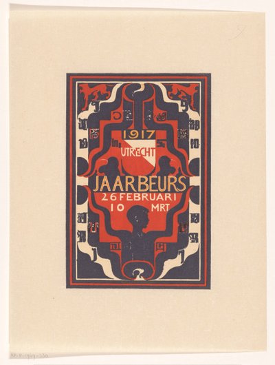 Announcement for Utrecht Fair 1917 by Carel Adolph Lion Cachet
