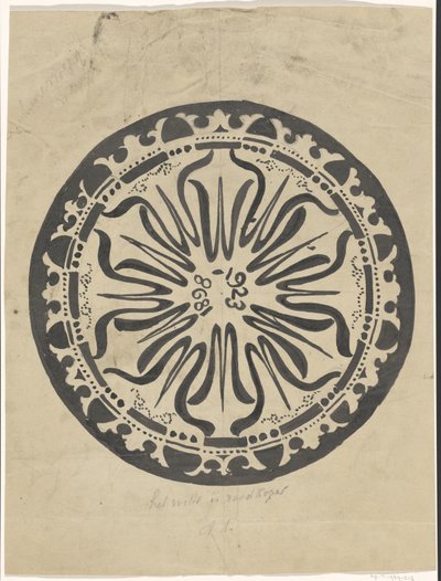 Design for a Plate for the Silver Jubilee of Queen Wilhelmina by Carel Adolph Lion Cachet