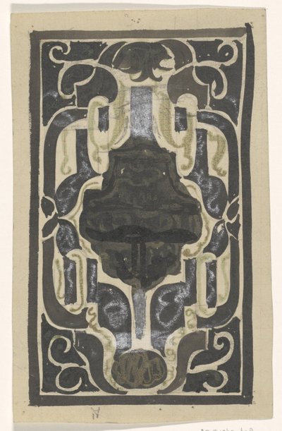 Design for Ex Libris of D.J. Goedkoop by Carel Adolph Lion Cachet