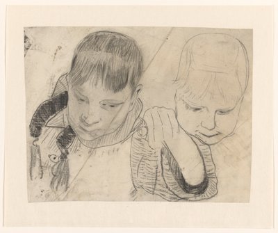 Two Children, Seen from the Front by Carel Adolph Lion Cachet