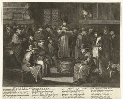 Caricature of the English Quakers, ca. 1656 by Carel Allard