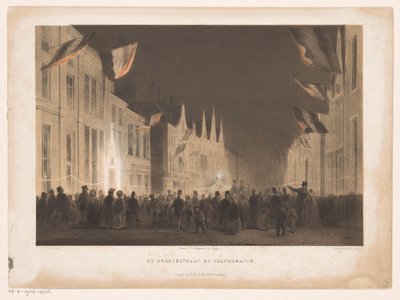 Bredestraat in Leiden Illuminated by Carel Christiaan Antony Last