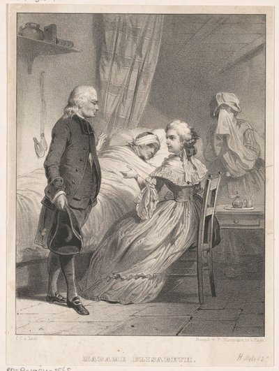 Elisabeth of France at the Bed of a Sick Person by Carel Christiaan Antony Last
