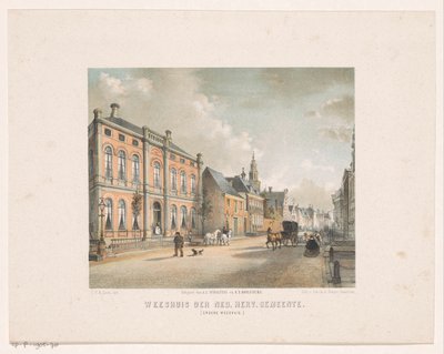 View of the Green Orphanage in Groningen by Carel Christiaan Antony Last