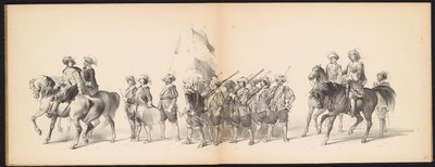 Masquerade of the Leiden Students, 1850 (plate 10) by Carel Christiaan Antony Last