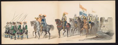 Masquerade of the Leiden Students, 1850 (plate 13) by Carel Christiaan Antony Last