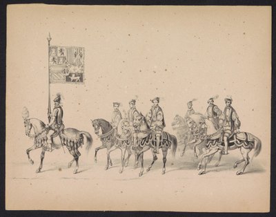 Masquerade of Utrecht Students, 1846 (plate 15) by Carel Christiaan Antony Last