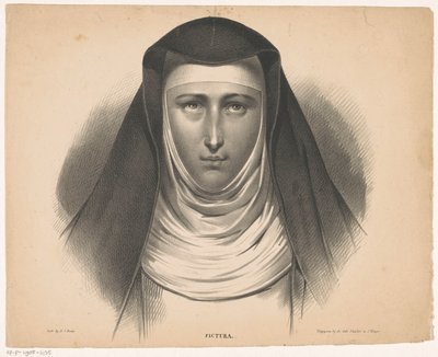 Portrait of a Nun by Carel Christiaan Antony Last